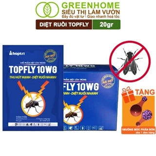 Thuốc Diệt Ruồi Greenhome, Topfly 10wg, Gói 20gr, Thu Hút Mạnh, Diệt Ruồi Nhanh, Hiệu Quả, An Toàn