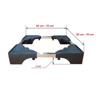 Chân kê tủ lạnh máy giặt máy rửa bát đa năng lõi bê tông bền chắc chịu tải 400kg