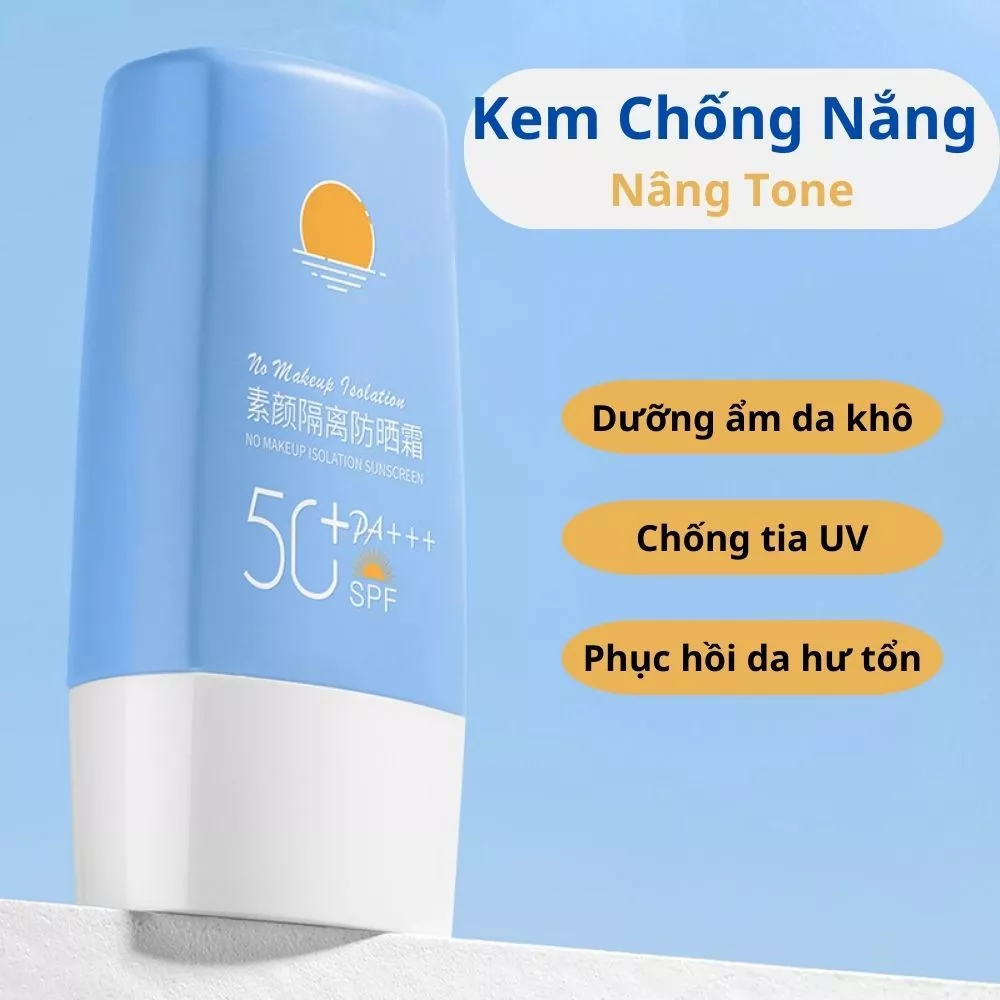 Kem Chống Nắng Trắng Da Nâng Tone Bảo Vệ Da Trước Tia UVA/UVB Tấm Thị, Kem Chống Nắng Dưỡng Ẩm Trắng Da Kiềm Dầu