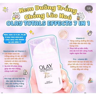 (UK) Kem dưỡng da Olay Total Effects 7 in 1 Night cream, Day cream