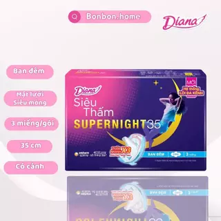 [BVS] Băng vệ sinh Diana Super Night 35cm 3 miếng