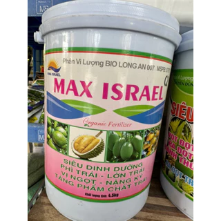 MAX ISRAEL xô 4,5 kg siêu dinh dưỡng- phì trái- lớn trái- vị ngọt - nặng ký- tăng phẩm chất trái.