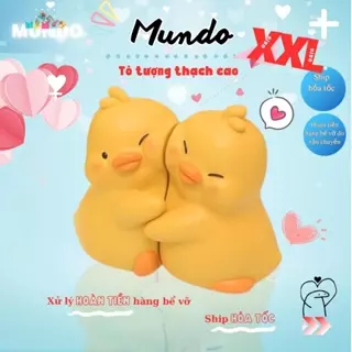 Tô Tượng Thạch Cao XXL 067  Valentine's Day Cặp Đôi Vịt Ôm Nhau SIZE XXL,Tượng Thạch Cao MUNDO