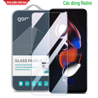 Cường lực Gor Redmi Note 11 / 11s 4G / Note 12 / 12 4G / Note 12S / Note 13 / 13 5G trong suốt trơn mượt chất đẹp