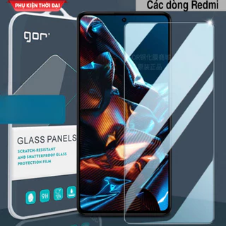 Cường lực Gor Redmi Note 9s / 9 Pro / Note 10 / 10 Pro / 11 Pro / Note 9 / Note 12 Pro 5G / 13 Pro trong suốt 9H / 2.5D