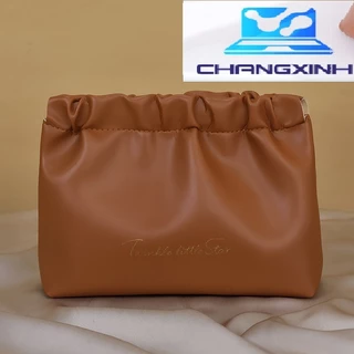 Túi đựng mỹ phẩm di động  cầm tay thời trang, chất liệu PU cao cấp chống thấm nước CHANGXINH TT263