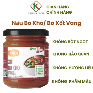 [VEGAN] XỐT BÒ KHO HiXOT hũ 220Gram, nấu bò kho, bò xốt vang, CHAY MẶN ĐỀU DÙNG ĐƯỢC