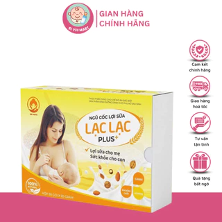 Ngũ Cốc Lợi Sữa Lạc Lạc - Ngũ Cốc Lạc Lạc Cho Mẹ Sau Sinh Hộp 30 Gói (tặng kèm hộp gạc răng miệng 15 gói)