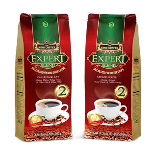 Cà Phê Rang Xay Expert Blend 2 KING COFFEE - Túi 500g - Sản phẩm đặc chế dành riêng cho quán café - cà phê nguyên chất R