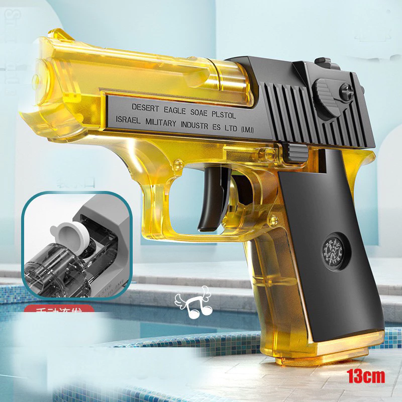 Đồ chơi súng phun nước cơ tay thế hệ mới đồ chơi cà rốt vô tri 1911 Glock mùa hè dành cho bé vận động ngoài trời