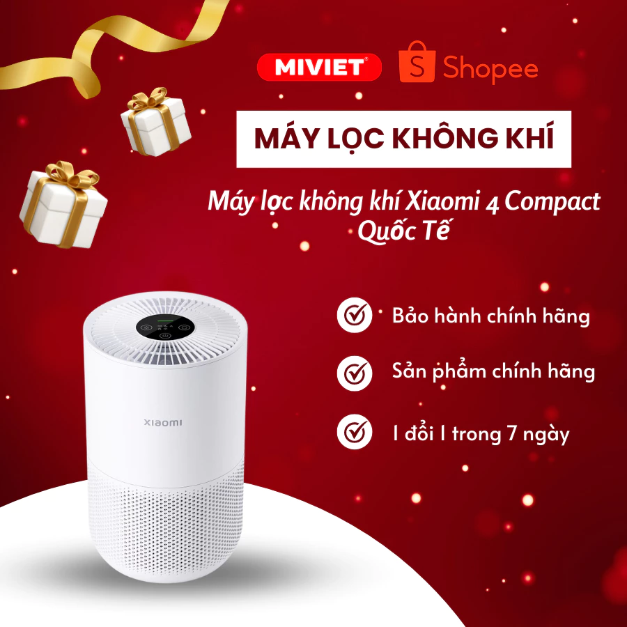 Máy lọc không khí Xiaomi 4 Compact/4 Lite/4 Pro - Bản quốc tế - Hàng chính hãng - MiViet