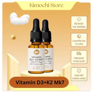 Vitamin D3 K2 Mk7 Sunday Natural 20ml Đức, Bổ Sung Cho Trẻ Từ Sơ Sinh Đến 4 Tuổi, Tăng Hấp Thụ Canxi Chiều cao