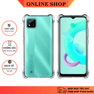 Ốp Lưng Dẻo Trong Chống Sốc Realme C17, C11, C12/C15, C3, C2, C1, 7, 7i, 6, 6i/5/5i/5s, 5 Pro, 3, 2, X,...