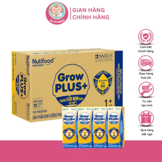 Thùng 48 Hộp Sữa Bột Pha Sẵn Nutifood Growplus+ Sữa Non (vàng) 110ml/180ml