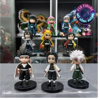 Mô hình kimetsu no yaiba các trụ chibi  - Mô hình anime - Mô hình thanh gươm diệt quỷ chibi giá rẻ 10CM