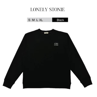 [LonelyStonie] Áo Sweater H*rny Stonie Màu Đen - Chất Liệu Nỉ da cá, Form Unisex Dáng Xuông Bo Viền, In Lụa Thủ Công