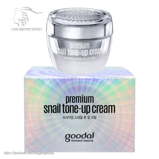 Kem dưỡng trắng Ốc Sên Goodal Premium Snail Tone-Up Cream Hàn Quốc Mẫu Mới 50G