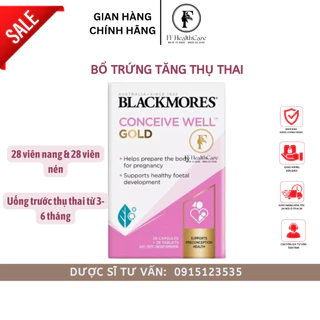 Viên Bổ Trứng Blackmores- Tăng Khả Năng Thụ Thai Blackmores Conceive Well Gold 56 Viên Úc