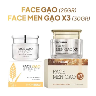 Kem Face Gạo Plus & Men Gạo X3