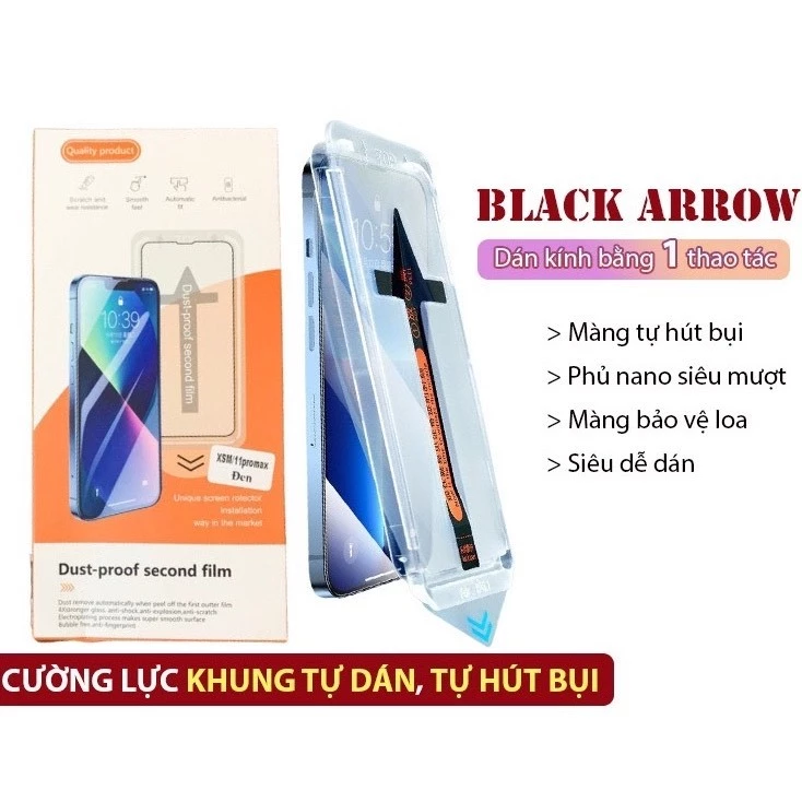 Kính Cường Lực Iphone Khung Tự Dán Lấy Rút Hút Bụi Chống Nhìn Trộm ip 17 x xs Xr xsmax 11 12/13/14 15 16 pro plus proMAX