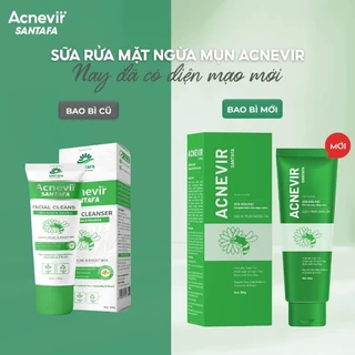 Sữa rửa mặt Acnevir, làm sạch từ sâu bên trong, làm giảm và ngăn ngừa mụn