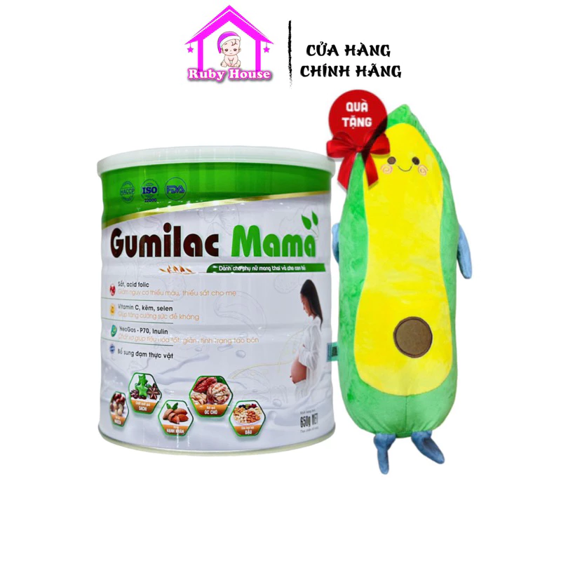 Sữa hạt Gumilac Mama lon 650g - Dinh dưỡng cho mẹ bầu