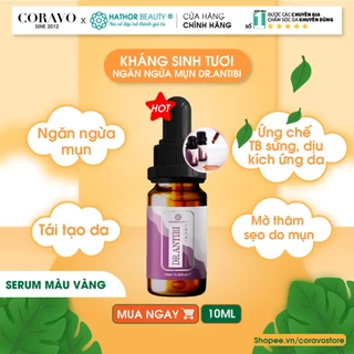 Kháng sinh tươi trị mụn Dr Antibi (Serum KST)  ngăn ngừa Mụn mờ thâm sẹo Hathor Beauty 10ml - Coravo