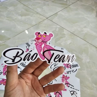 Decal tem logo báo tem trending dán trang trí xe