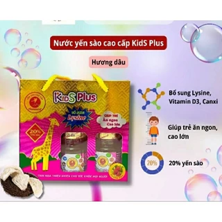 Lốc 6 hủ yến sào cao cấp Sunnest kid plus vị dâu 20% yến