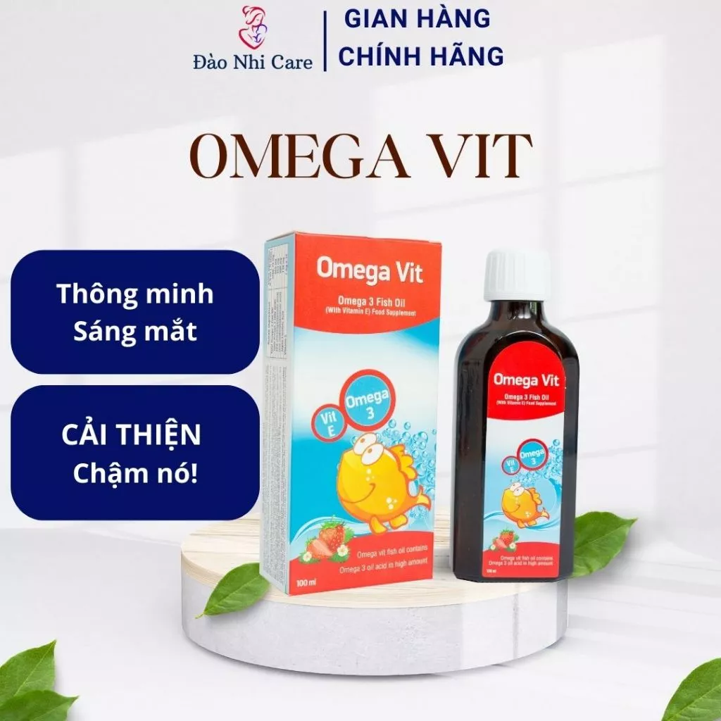 [CHÍNH HÃNG] OMEGA VIT cho bé THÔNG MINH, SÁNG MẮT, NHANH NÓI, Hàm lượng Omega 3 cao nhất