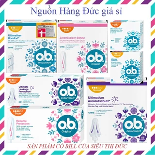 Băng vệ sinh TAMPON Đức (OB, FACELLE, JESSA) - Hàng chuẩn Đức - Đủ bill