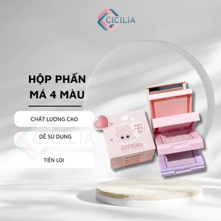 Phấn Má Hồng CICILIA Art Value 4in1 Phong Cách Đáng Yên Chất Mịn Bền Màu Lâu Trôi CI-088