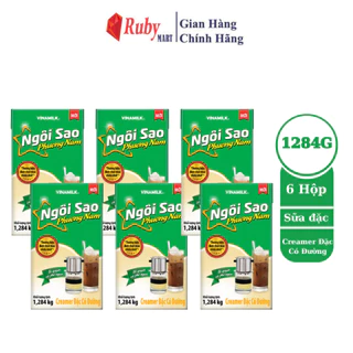 [Date T3/25] Combo 6 hộp Sữa Đặc Có Đường Ngôi Sao Phương Nam Hộp Giấy 1284g