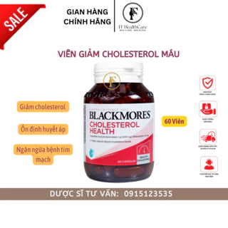 Viên Uống Giảm Mỡ Máu Blackmores Cholesterol Health 60 viên Chính Hãng Úc