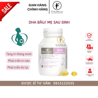 DHA bầu Bioisland, DHA Bioisland For Pregnancy 60 Viên Úc- Phát triển thị lực và trí não cho thai nhi từ trong bụng