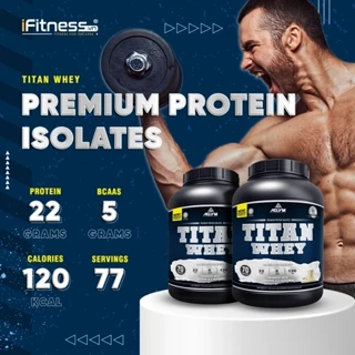 Sữa Tăng Cơ Bắp Cao Cấp Titan Whey Protein hộp 2.1kg 70 Lần Dùng