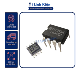 LM358 IC khuyếch đại thuật toán chân cắm chất lượng tốt.