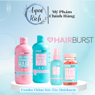 [Thanh Lý] Combo 4 món set Gội Xả Hairburst + Kẹo Dẻo Chewable + Xịt Dưỡng tóc Hairburst