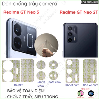 (Mua 1 tặng 1) Dán bảo vệ camera Realme GT Neo 2T Neo 3/ Q3 Pro 5G/ GT Neo 5/ GT5 5G loại ppf chống trầy xước