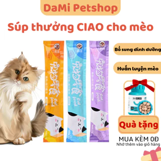 SÚP THƯỞNG CIAO CHO MÈO - THANH SNACK THƯỞNG 15GR