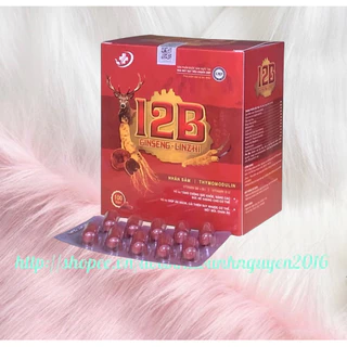 Vitamin 12B Ginseng - LinZhi - Hộp 100 viên nang mềm- Hỗ trợ tăng cường sức khỏe, nâng cao sức đề kháng.