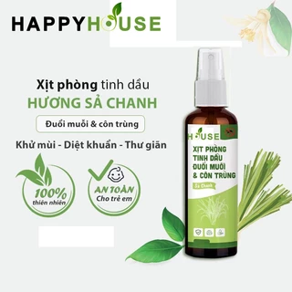 Xịt phòng tinh dầu Sả Chanh  đuổi Kiến Ba Khoang 50-100ml - Đuổi côn trùng, khử mùi, thơm phòng.