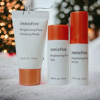 [Mini Size] Bộ Sản Phẩm Dưỡng Trắng Da Quýt Innisfree Brightening Pore Serum/Skin/Sleeping Mask