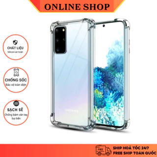 Ốp lưng Samsung Galaxy A10/A10S/A20/A30/A50/A50S/A70/A01/A11/A20S/A21S/A51/A71/J7P nhựa dẻo chống sốc- Trong suốt