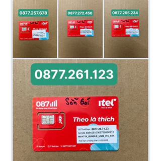 [ Tặng 120GB data ] Sim Số Đẹp Itel-Vinaphone Sảnh Tiến 123/234/345/456/678 nguyên kít đăng kí chính chủ