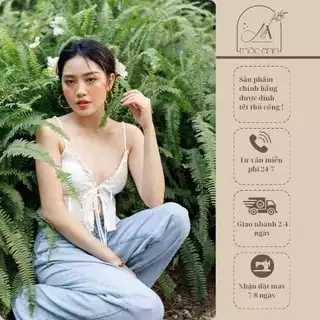 áo croptop Charm thiết kế 2 dây có đệm ngực