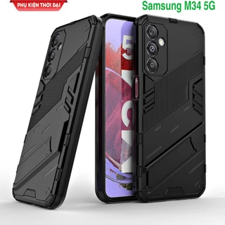 Ốp lưng Samsung M34 5G Iron Man Ver 2 chống sốc giá đỡ mặt lưng xem phim bảo vệ camera