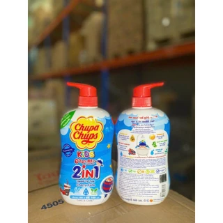 Sữa tắm gội toàn thân cho bé Chupa Chups Kid 2 in 1 600ml Thái Lan