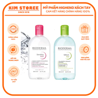 Nước Tẩy Trang Bioderma Sensibio H2O Chính Hãng Cho Da Dầu Mụn Và Da Nhạy Cảm 500ml