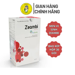 Men vi sinh Zeambi công nghệ bao kép hộp 30 gói